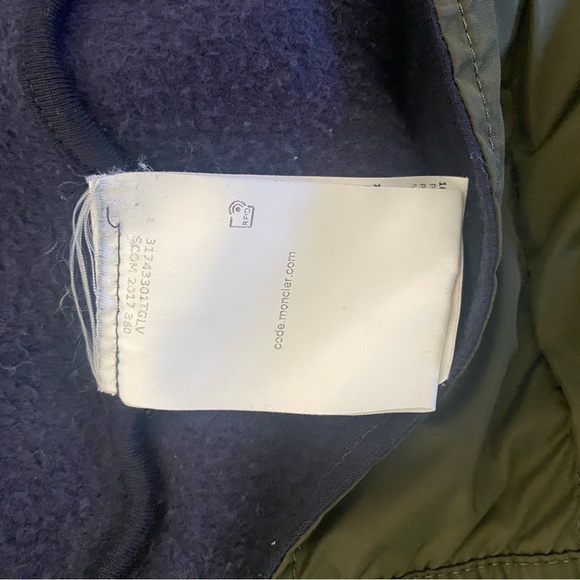 Blue and Green Moncler Zip Hoodie - Picture 9 of 11